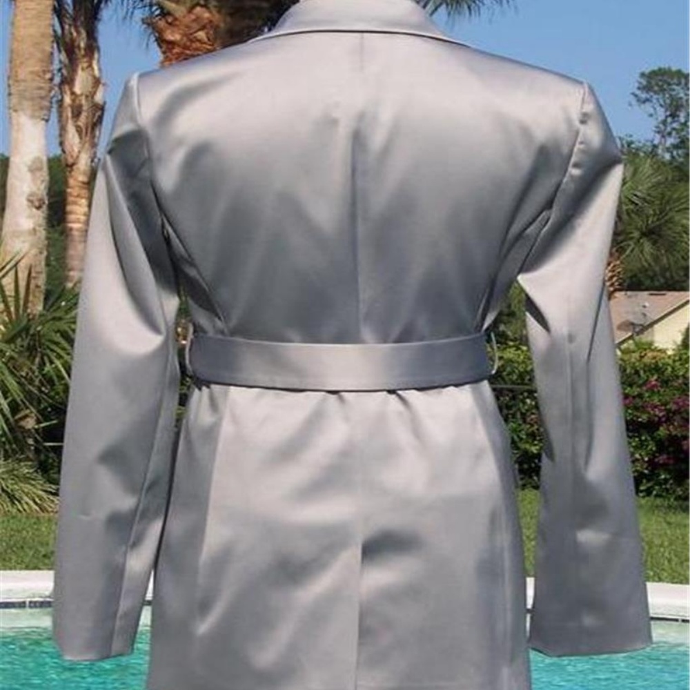 Cache Rhinestone Self-Belt Top Jacket Lined Satin - Picture 3 of 3
